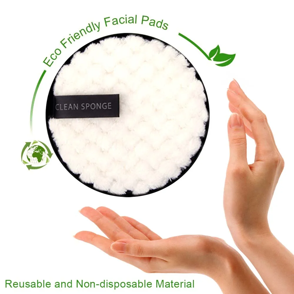 1/2pcs Makeup Remover Cloth Washable Cleansing Cotton Reusable Microfiber Pads Skincare Make-Up Removal Reusable Face Pad Tool 5