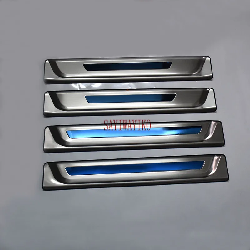 Подходит для Hyundai Santa Fe 2019 2020 пороги наружных дверей из нержавеющей стали потертые