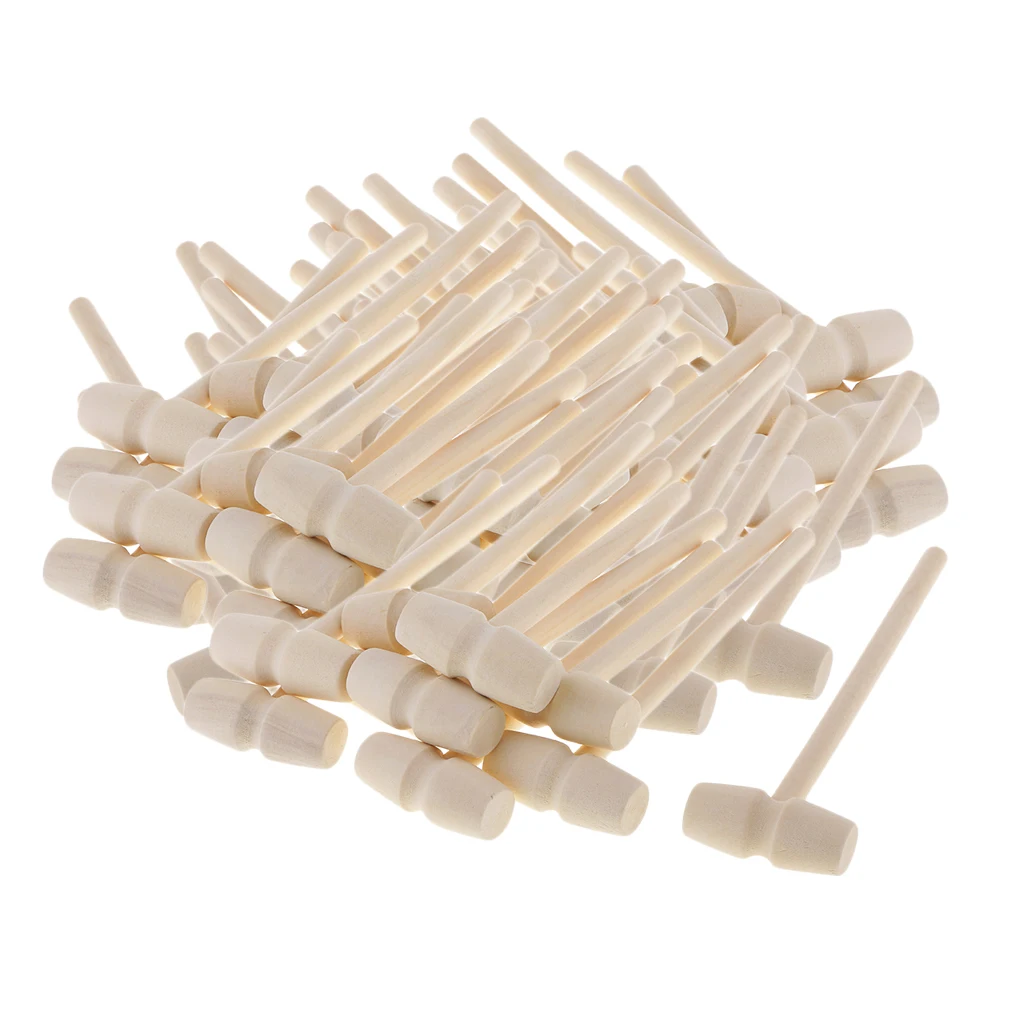 80Pieces Mini Wooden Hammer Balls Toy Pounder Replacement Wood Mallets for Baby 80Pieces Mini Wooden Hammer Balls Toy Pounder Replacement Wood Mallets for Baby