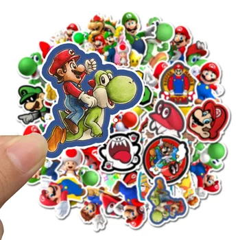 

50 pcs/pack Cartoon Game Super Mario Decorative PVC Stickers Adhesive Stickers DIY Decoration Diary Stationery Stickers