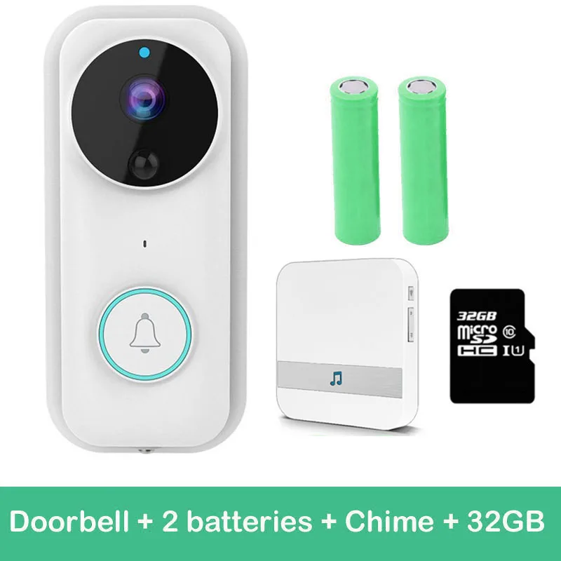 Option 5 Anytek B70, ночное видение, 1080 P, Full HD, Wi-Fi, охранный звонок, дверной звонок, Двухсторонняя связь, ПИР, обнаружение движения, дверной звонок, камера - Цвет: Option 5