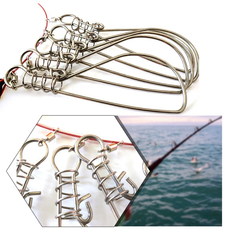 

Fish Lock Stick Stringer Portable Stainless Steel Buckle Fish 5M 5 Lock Lure Tackle Tool With Float Live Fish Lock Belt