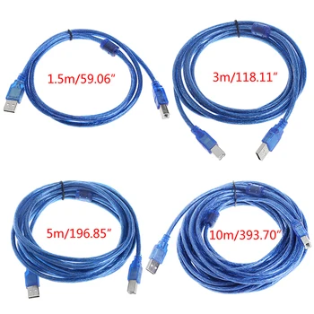 

1.5/3/5/10M USB 2.0 A To B Male Adapter Data Cable Cord For Epson Canon HP Printer Scanner Drop shipping