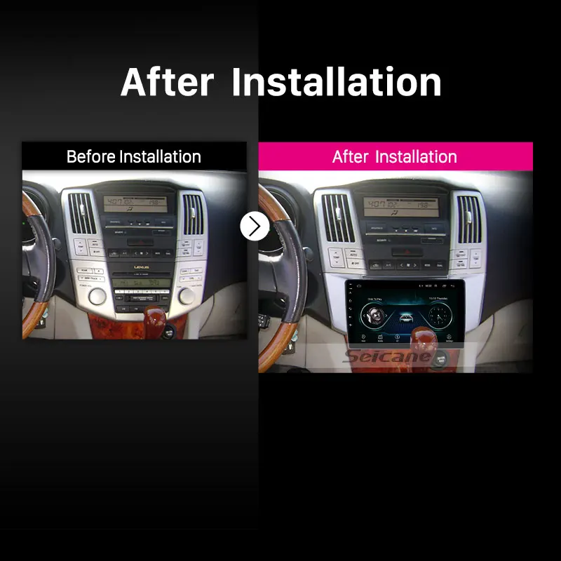 Seicane Автомобильный gps 10," плеер 2Din Android8.1 Navi для Lexus RX300 RX330 RX350 2003-2010 головное устройство Поддержка TPMS DAB+ Зеркальное соединение