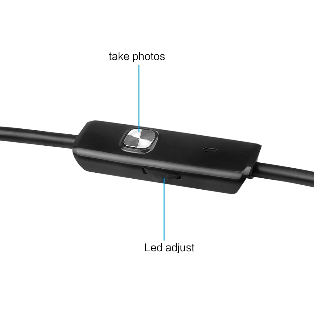 Эндоскоп Kebidu 7 мм 720P HD USB эндоскоп с 6 светодиодный 1 м мягким кабелем