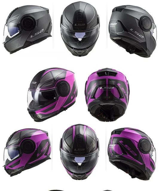 LS2 FF906 Advant Full Face Flip Up caschi Moto modulare doppia visiera Casco  obiettivo integrato ECE Capacete Casque Casco Moto - AliExpress