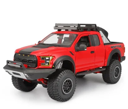 Maisto 1/24 Ford Raptor F150 пикап модель автомобиля - Цвет: Красный