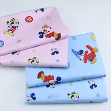 160*50 см звезда Микки Шитье Хлопок Поплин Ткань DIY ручной работы Материал Ткань для шитья, пэчворка постельные принадлежности