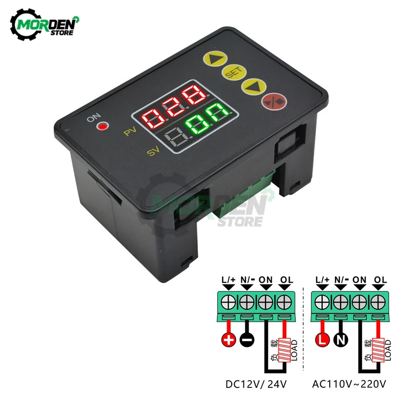 Generic Programmable Digital Time Relay Ac 110v 220v Dc12v Normally ...