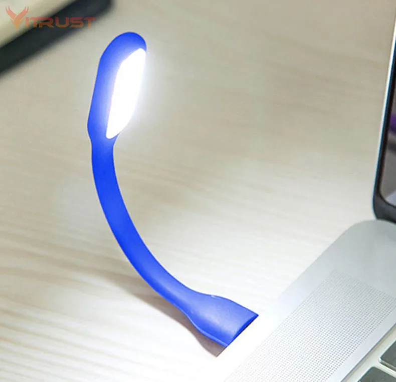 Портативный мини USB светильник, гибкая аварийная лампа для внешнего аккумулятора, компьютерный ночной Светильник для чтения