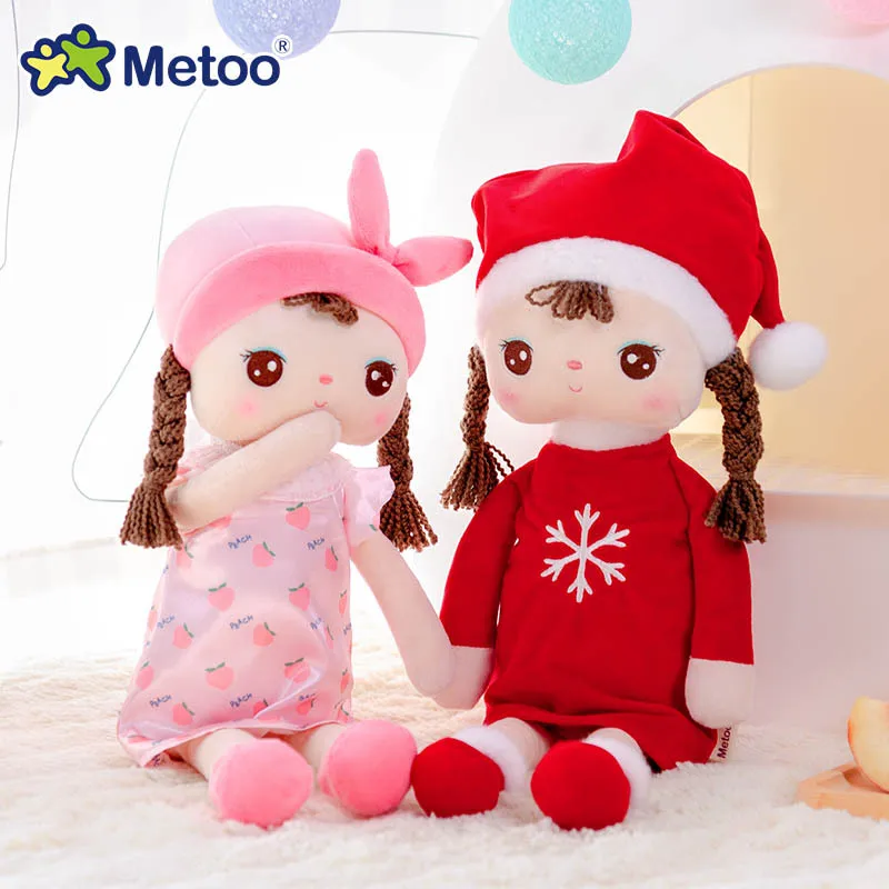 Metoo кукла плюшевые игрушки для девочек детские милые Мультяшные мягкие животные для детей Рождественский подарок на день рождения