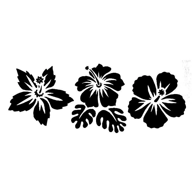 

DAWASARU Various Small Beautiful Flowers and Green Leaf Vinyl Decal Unusual Car Wall Art Sticker Custom Car Accessories 18cm*7cm