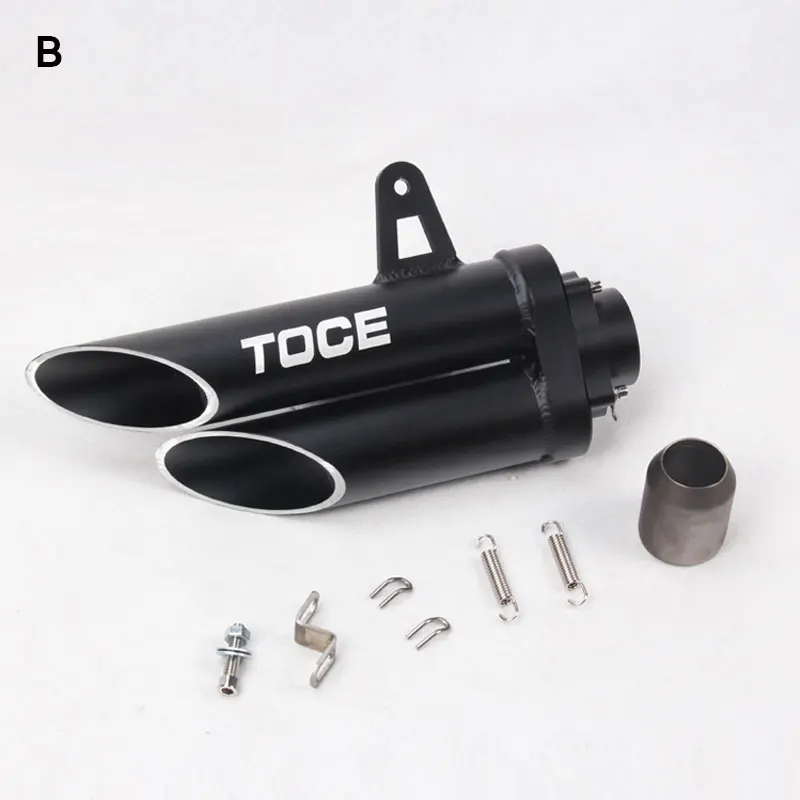 Echappement Moto Akrapovic Exhaust Motorcycle TOCE Silenciador Escape Pipe DB Killer Universal For Z900 Z800 R1 MT07 ATV Scooter - Цвет: B 354mm