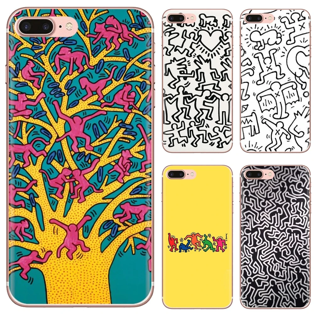 Силиконовый чехол для Samsung Galaxy A9 A8 Star Lite A3 A5 A7 A6 Plus 2018 2015 2016 2017 haring-S-graffiti-S-art-keith |