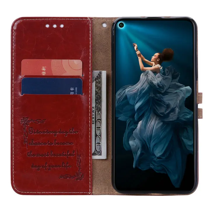 Для huawei Nova5 T чехол для телефона из искусственной кожи однотонный бизнес флип-чехол для huawei Nova 5 T чехол Haiwei Nova T5 чехол-кошелек для телефона