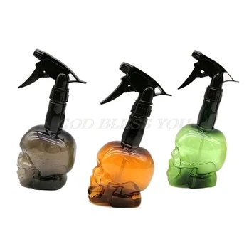 

500ml Hairdressing Spray Bottle Refillable Skull Haircut Hair Salon Water Mist Sprayer Barber Styling Cutting Tool