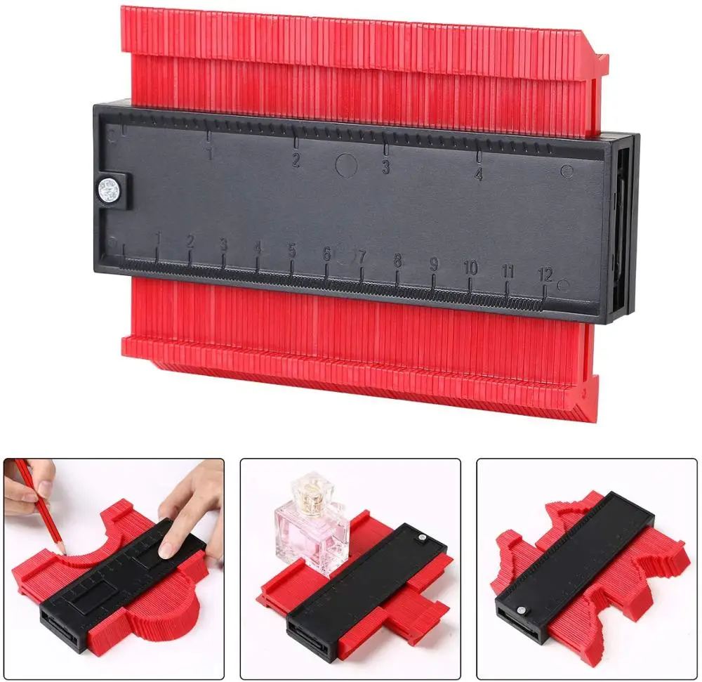 

Contour Duplication Gauge Carpenter Tool Measuring Radiant Ruler Contour Meter Marking Tile Cuts Tiling Laminate Tools