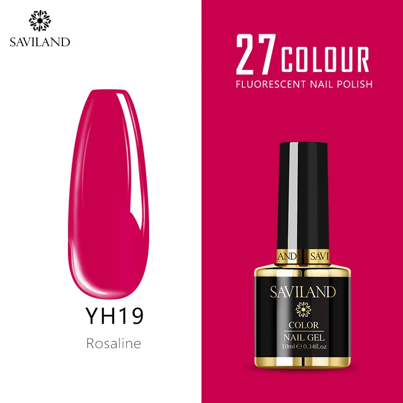 YH19 Saviland 10 мл неоновые, флюоресцентные гель-лаки для ногтей Летняя серия красочный дизайн лака для ногтей УФ-гель лак для ногтей - Цвет: YH19