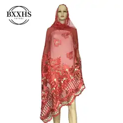 Африканская Женская шаль хорошего качества тяжелый большой шарф с вышивкой красивый высококачественный шарф CL048
