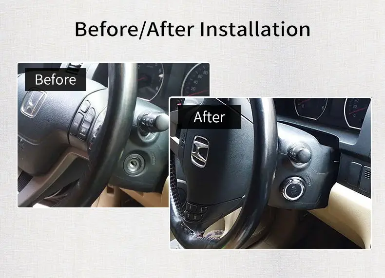 一键启动043改装前后对比本田