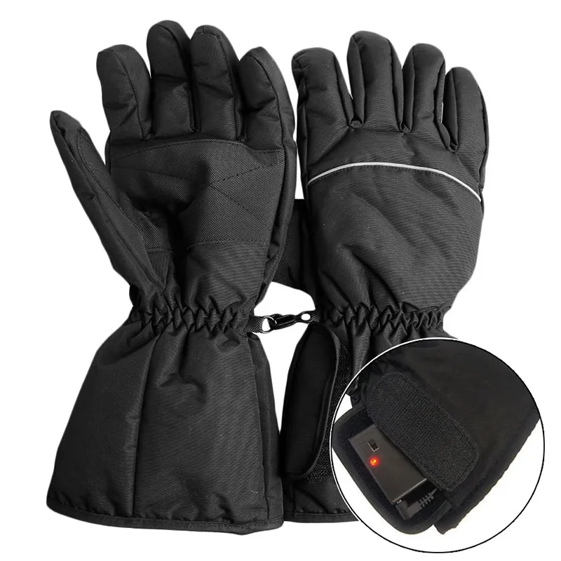 Мотоцикл на открытом воздухе охотничьи электрические теплые водонепроницаемые перчатки с подогревом на батарейках для мотоцикла охотничьи зимние теплые