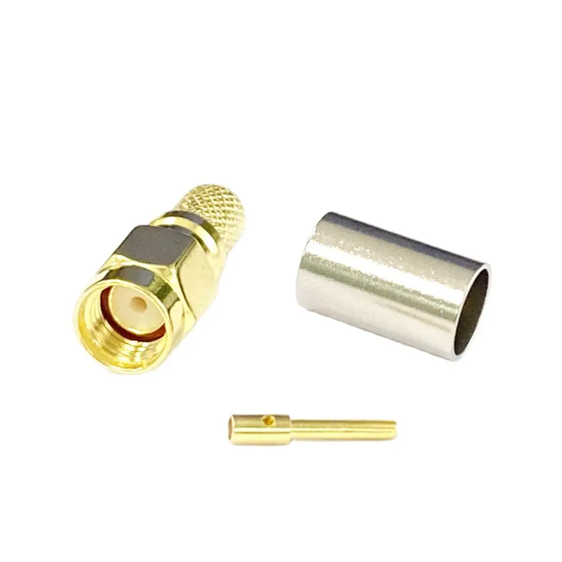 

1 шт. RP SMA штекер/Обратный Разъем RF коаксиальный коннектор обжимной Для LMR240 кабельная клемма оптовая продажа для Wi-Fi Новинка