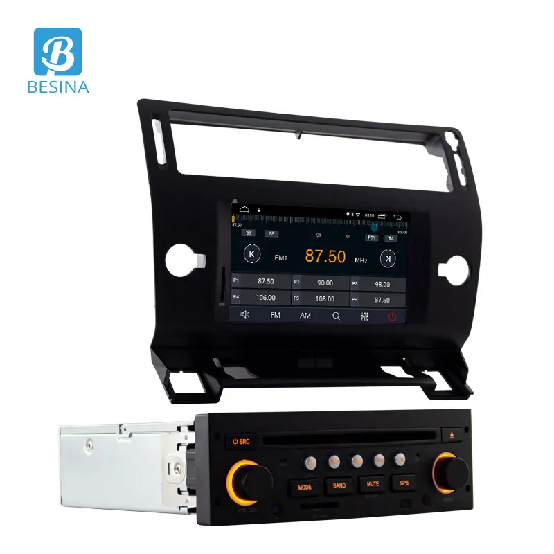 Besina Android 10,0 автомобильный dvd-плеер для Citroen C4 C-Triomphe C-Quatre 2004-2009 Мультимедиа gps стерео 1Din Автомагнитола wifi 2G+ 16G