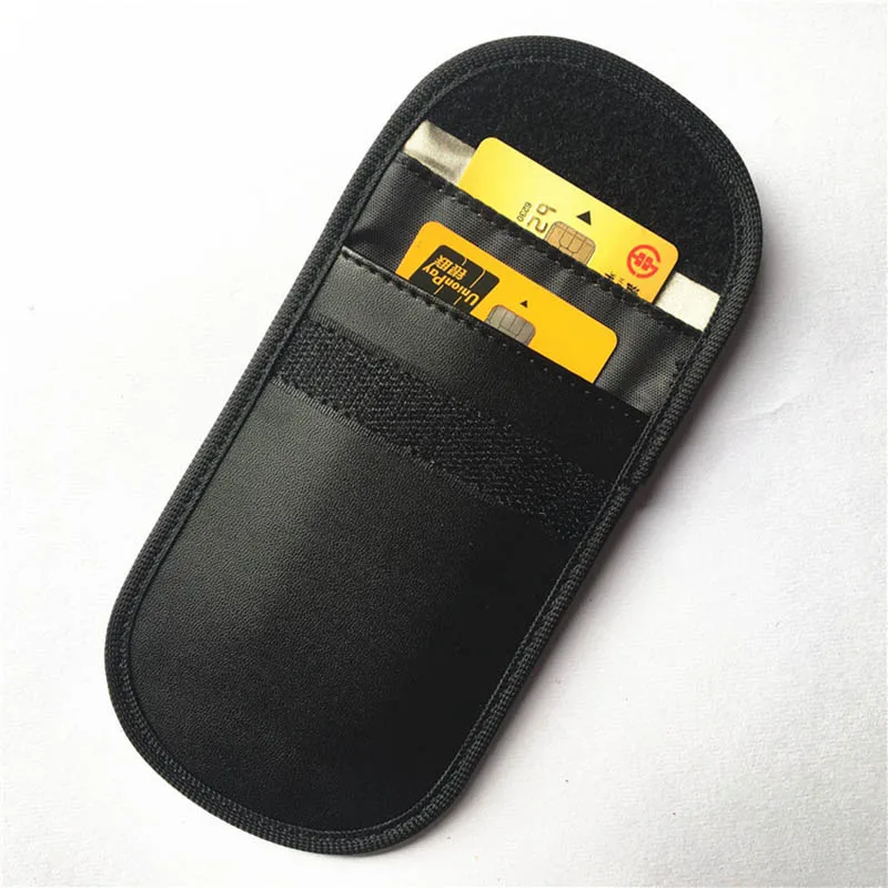 Faraday сумка для кредитных карт RFID блокатор протектор FOB сигнальные экранирующие ключи чехол для ключей автомобиля двухслойный автомобильный чехол для ключей BAG1061