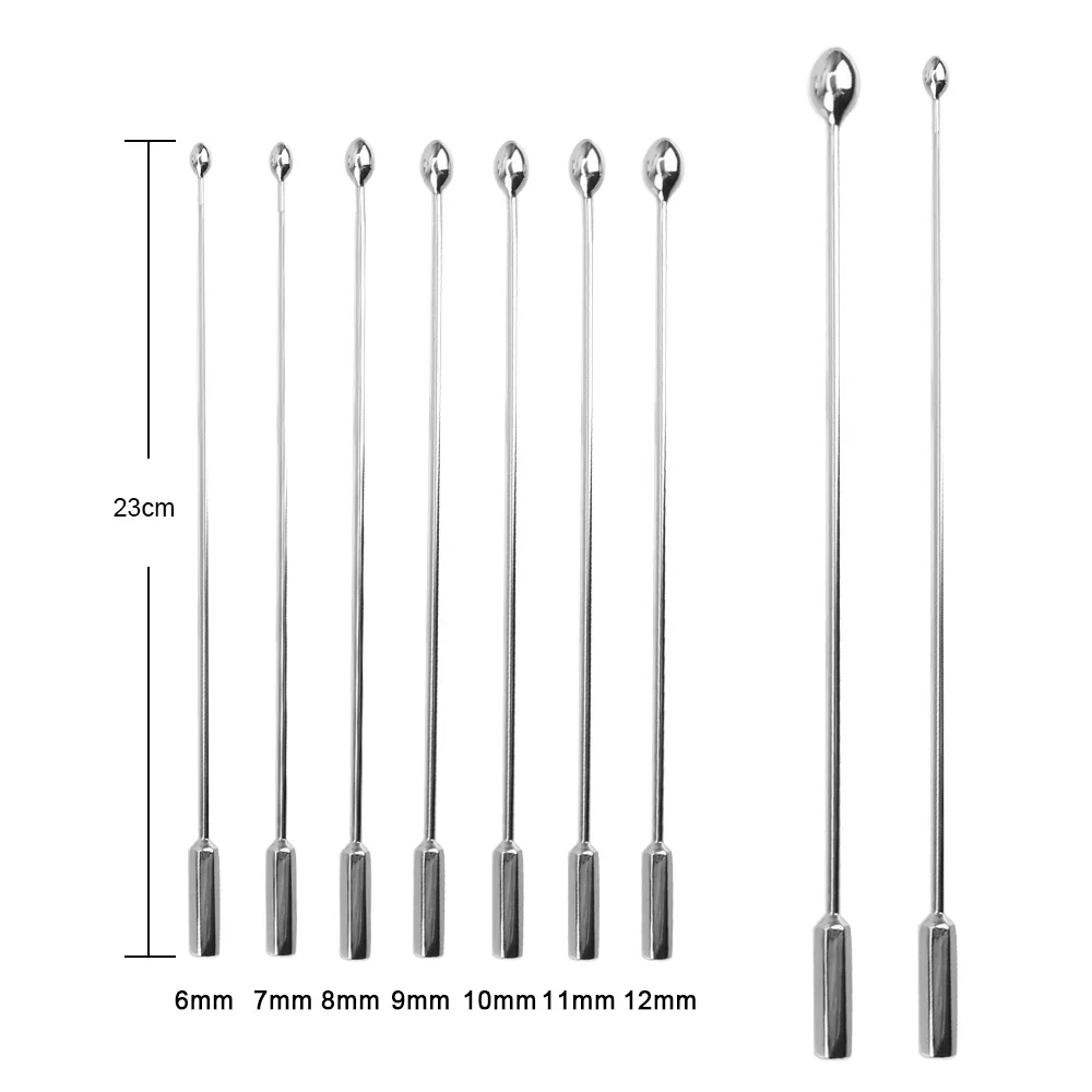6-12mm Metal Urethral Souding Catheter Dilator Penis Plug Sounds Adults Games Sex Toys for Men