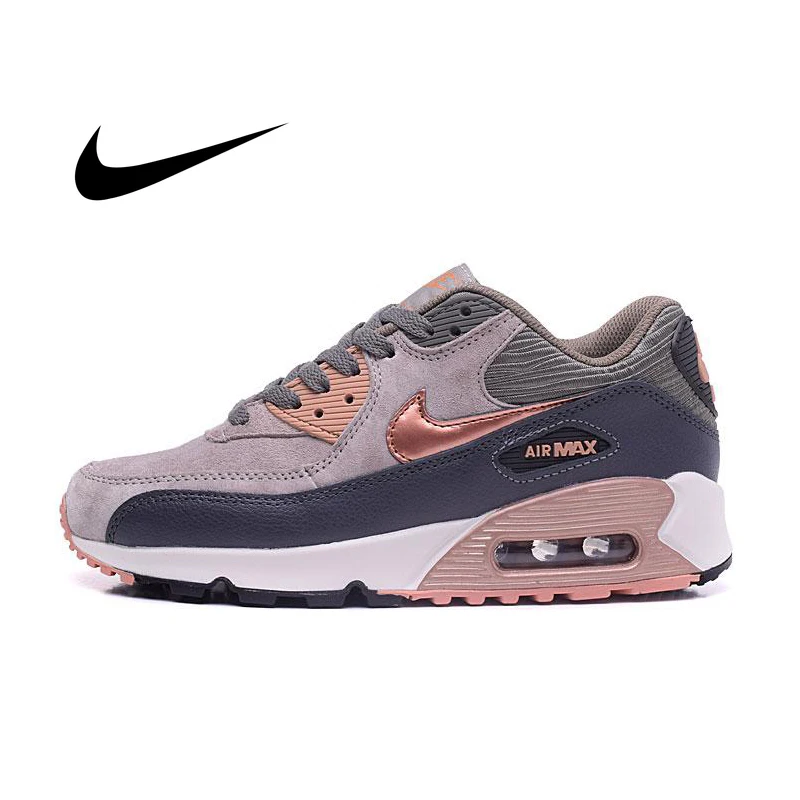 Оригинальные женские кроссовки NIKE AIR MAX 90, классические кроссовки для бега, дышащие, амортизирующие, Нескользящие, прочные, 768887-201