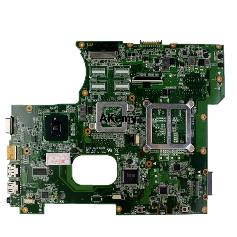 Отправить вентилятор+ K42JR материнская плата Rev 4,0 512 М HD5470 для ASUS k42j x42j a42j A40J K42JR K42JZ K42JB K42JY k42jz материнская плата для ноутбука