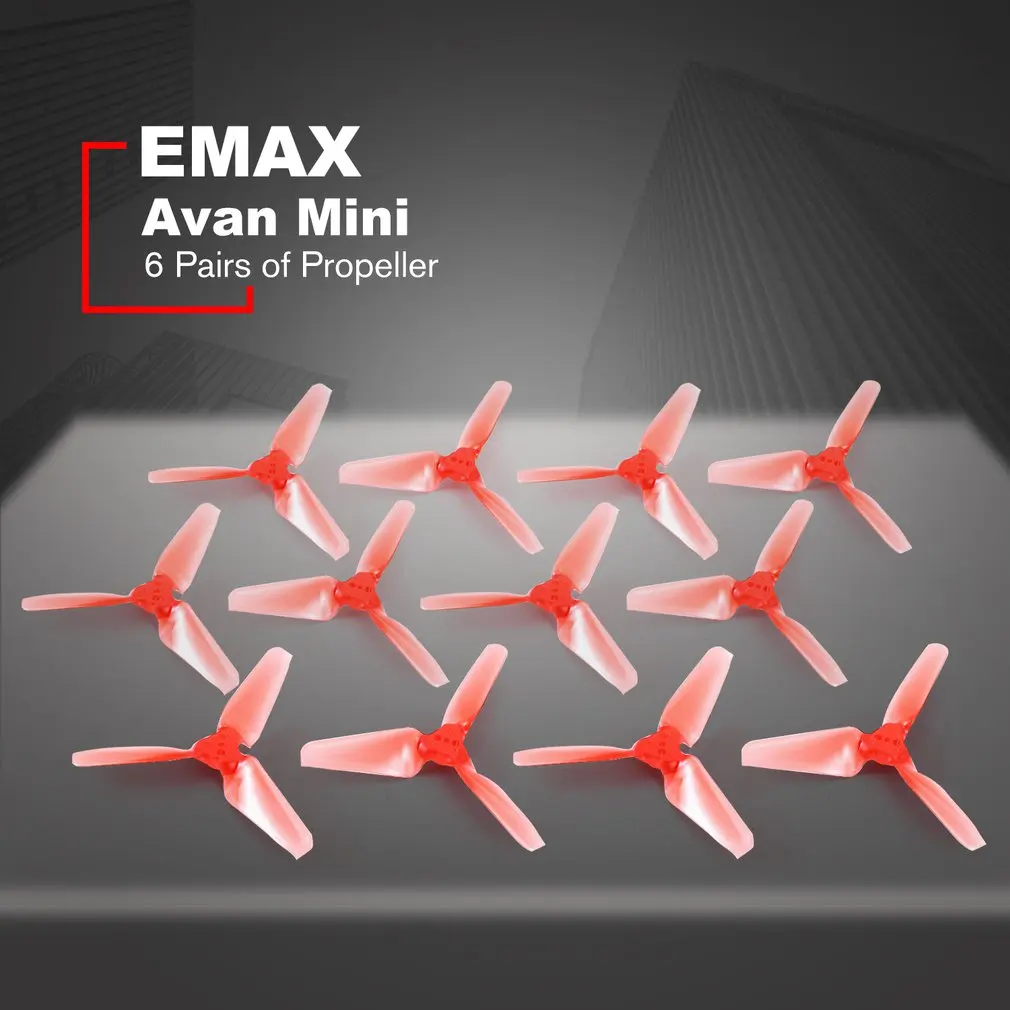 6 пар мини-пропеллер для EMAX AVAN blade гоночный Дрон Квадрокоптер часть 2 дюймов CW CCW самолет БПЛА запасные аксессуары