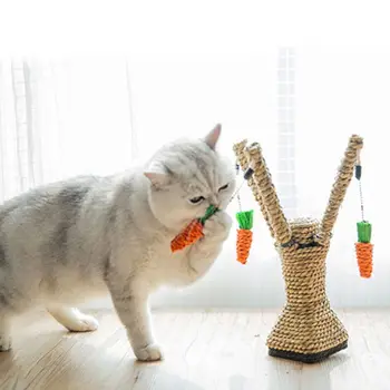 

Interactive Cat Toys Tree Tower Shelves Climbing Scratching Post Sisal Rope Toy