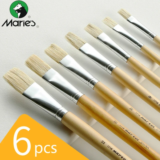 Marie's Paint Brush Set Art Pinceles Para Acrilico Y Oleo Watercolor  Gouache Paint Brushes Arte Nylon Hair Painting Brush Set - Paint Brushes -  AliExpress