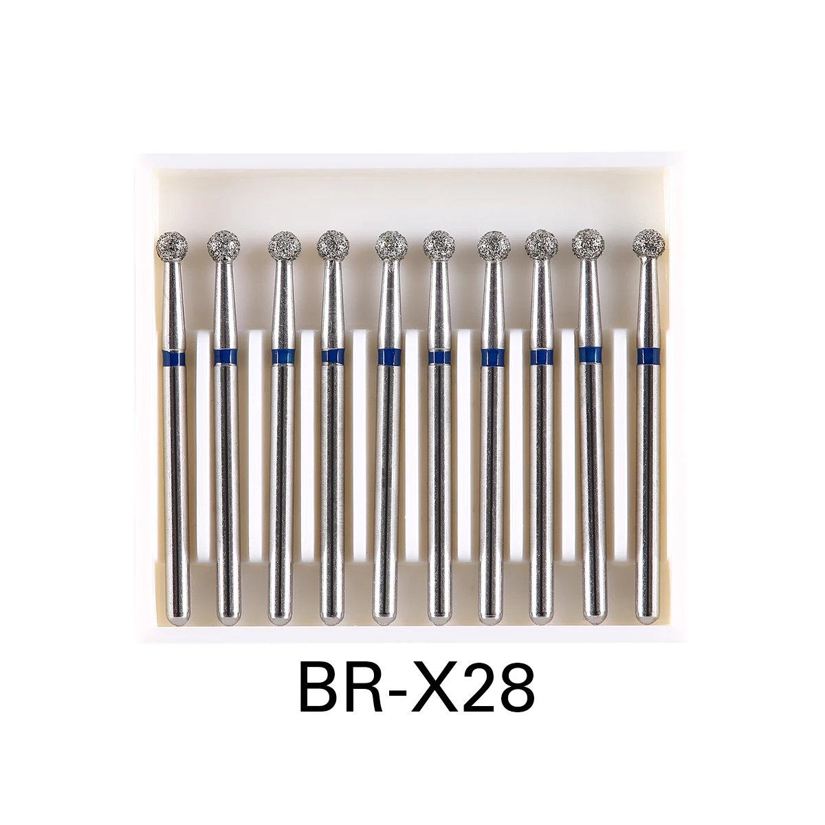 5 Boxen AZDENT Dental Diamond Bur Ball Runde Edelstahlbohrer 450000 U/min für FG 1,6 mm Hochgeschwindigkeits-Handstück-Zahnmedizinwerkzeug – Detail 12