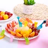 10PCS Fruit Fork Cartoons Mini Food Grade Plastic Sign For Kids Snack Cake Lunch Party Tableware ► Photo 2/6