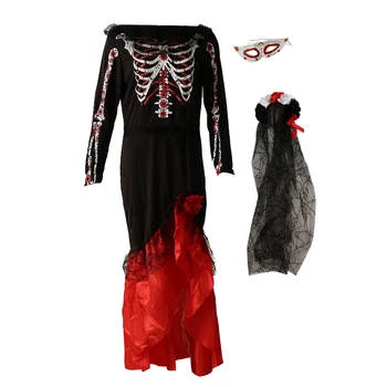 

Ladies Fancy Dress Halloween Skeleton Costume Halloween Outfits