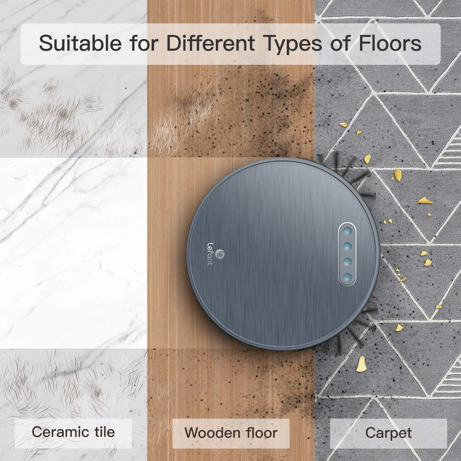 Lefant M571 Robot Vacuum Cleaner Home Auto Reharge 4500mah Battery Robotic  2200pa Sweep And Wet Mopping Wifi/app Control - Vacuum Cleaners - AliExpress
