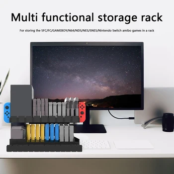 

Storage Holder Bracket Set Accessories Game Entertainment for Switch Controller Game Cards Console Accessories Rack