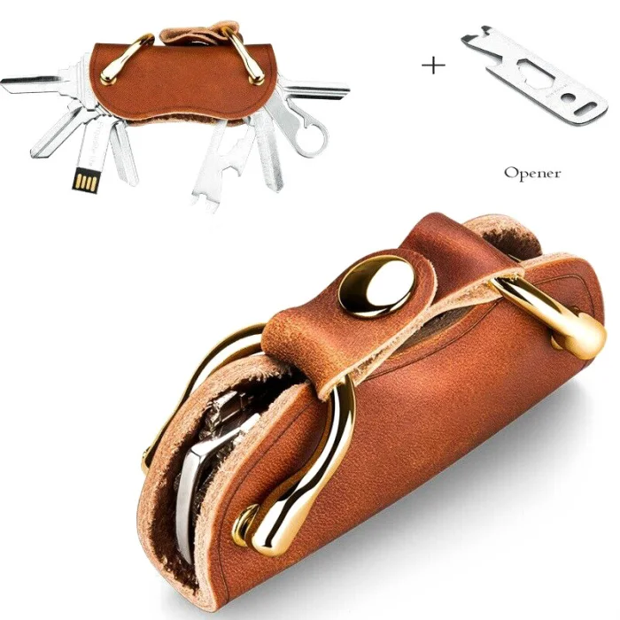Горячая многофункциональная винтажная Новинка устройство для хранения ключей кожаная сумка для ключей-B5