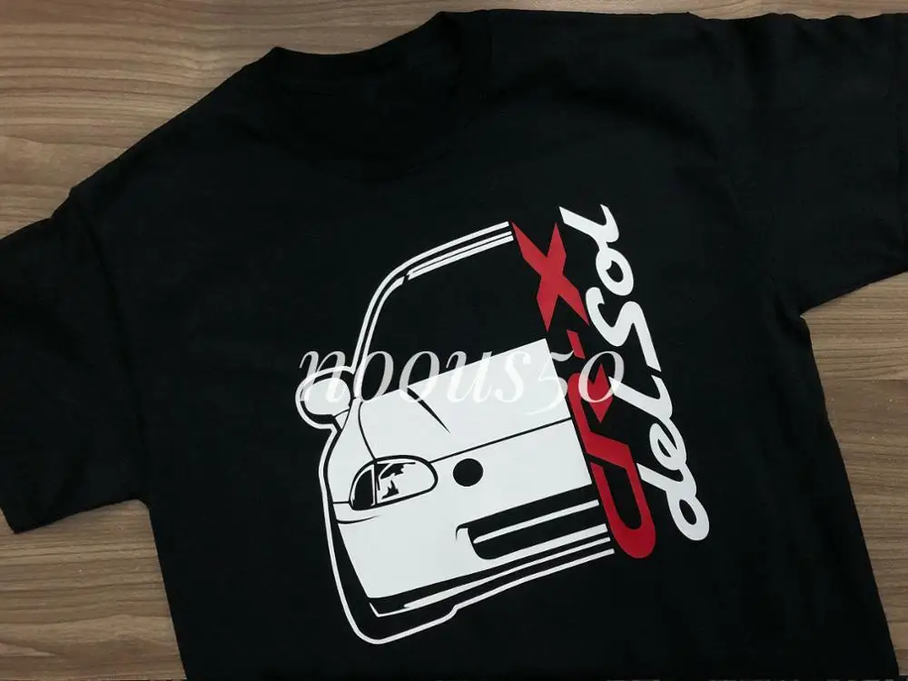 Honda Crx Del Sol Vti(Eg2) гоночная хлопковая футболка