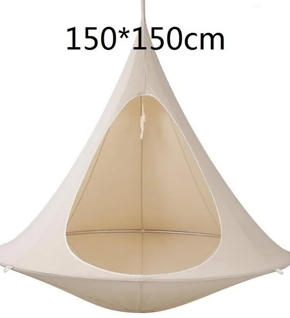 Camping Teepee for Kids Adults Silkworn Cocoon Hanging Swing Hammock tent for Outdoor Hamaca Patio Furniture Sofa Bed Swings 