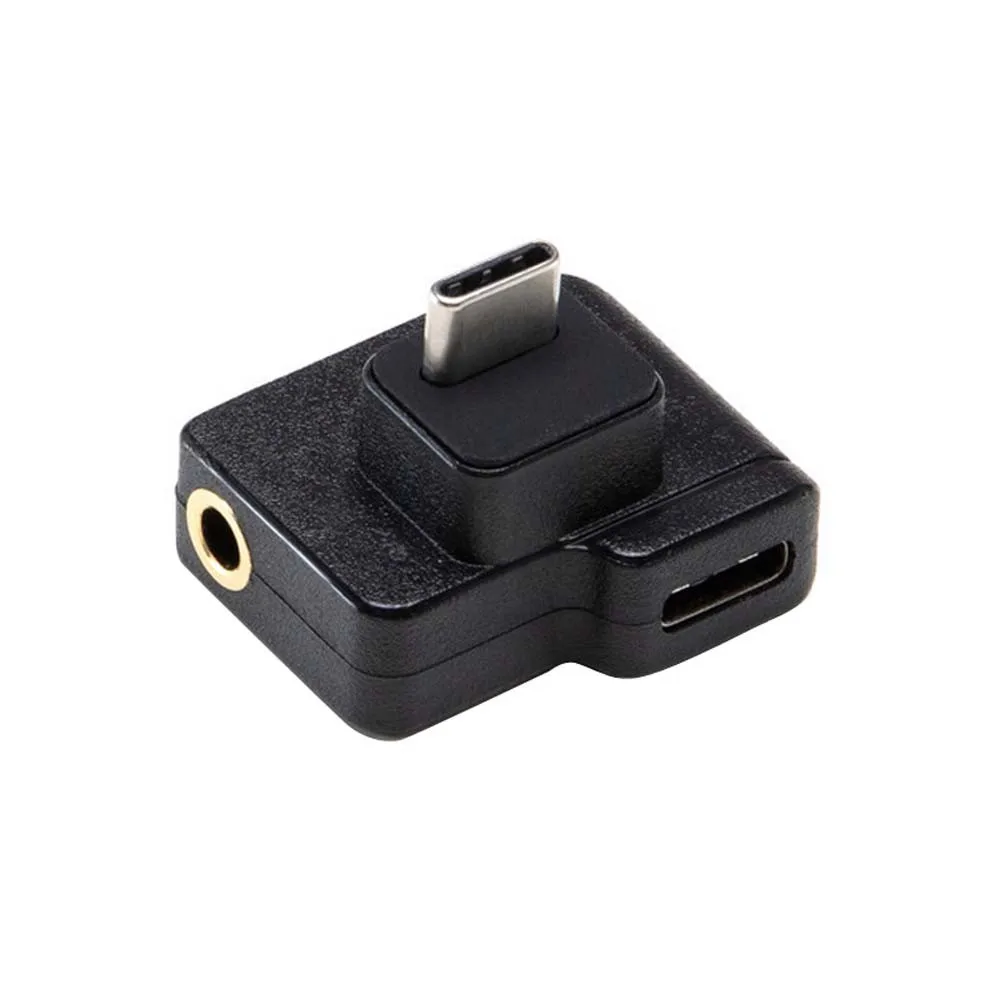 Двойной кабель Переходник USB C на 3 5 мм для микрофонного адаптера DJI OSMO Action 4K Камера