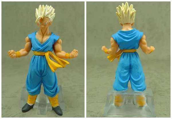 

BANDAI Dragon Ball экшн-фигурка HG Gacha23 Bomb Super Son Gohan поза стоя редкая модель орнамента