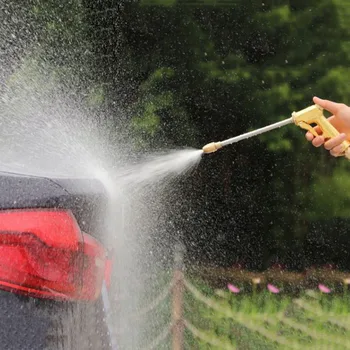 

High Pressure Water Spray Metal Brass Nozzle Garden Hose Pipe Lawn Car Wash Convenient Tool Outdoor Tools