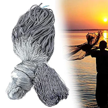 

Handmade Finland Fishing Net Gillnet Single Layer Monofilament Fish Network Sticky Mesh Catch 25-60mm Heald Mesh 1.8M*30M
