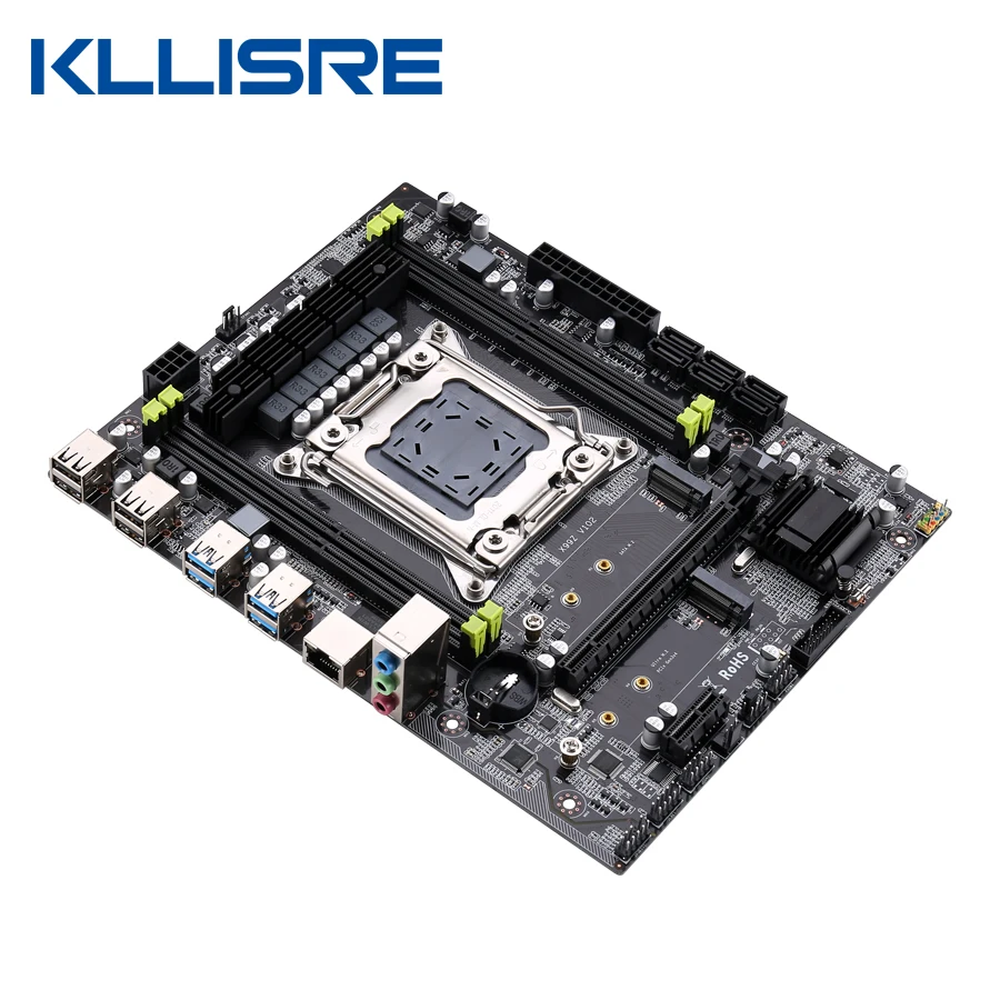 Kllisre X99 материнская плата с Xeon E5 2620 V3 LGA2011 3 CPU 2шт X 4 ГБ = 8 Гб 2400 МГц DDR4