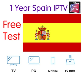 

1 Year Spain IPTV subscription m3u free test used on receiver set top box smart tv android tv box pad phone PC no app include
