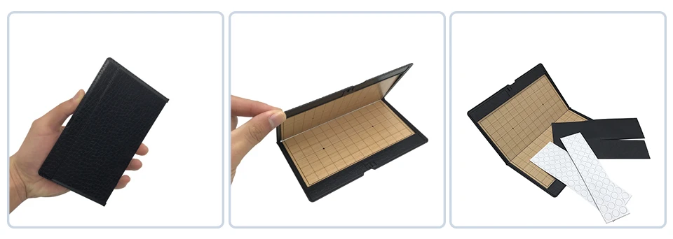 Yernea New Portable Go Game Set Mini Chessboard Magnetic Chess Pieces Outdoor Sports Goods Chess Game Souptoys (9)