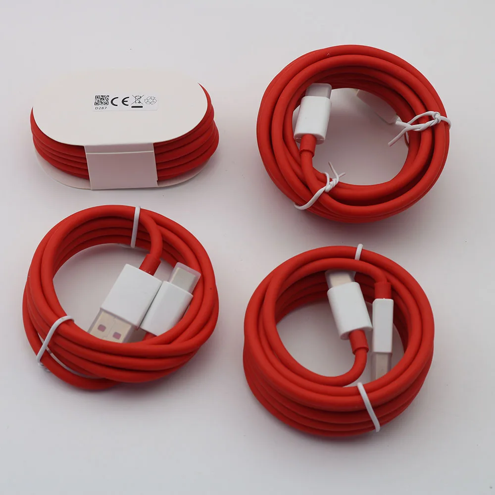 Зарядный кабель Oneplus 7 Dash Usb type-C, быстрый красный кабель 1 м/1,5 м/2 м, кабель для зарядки и передачи данных для OnePlus 7 6T 6 5t 5 3t 3